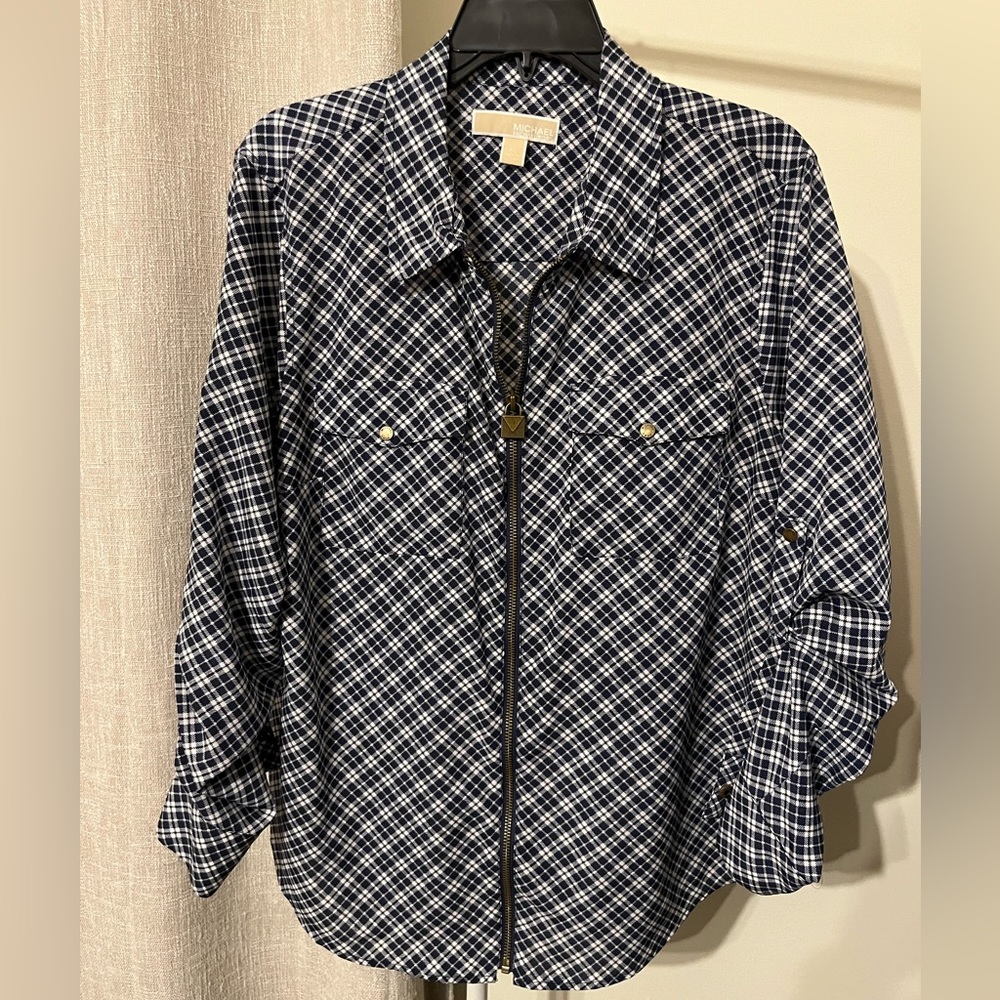 Full zip dress shirt from Michael Kors